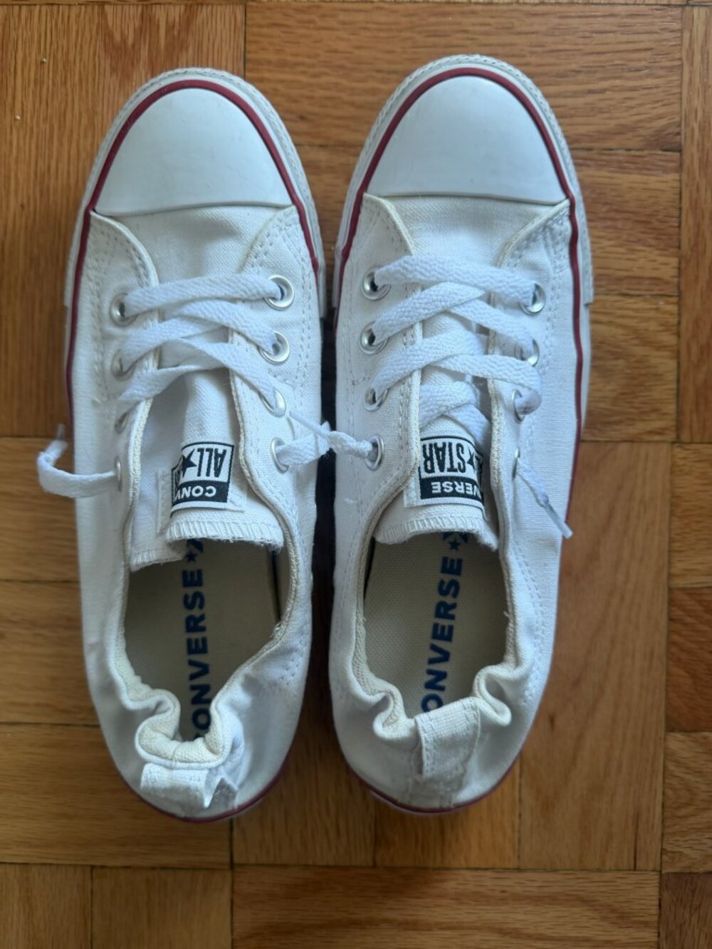 White Converse Chuck Taylor All Star Shoreline Slip-On Sneakers Size